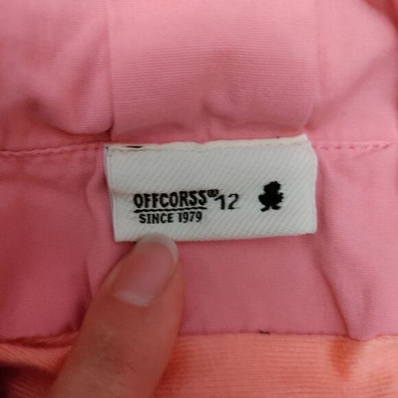 Girls size 12 months light pink canvas jacket lined Vintage - Picture 4 of 6